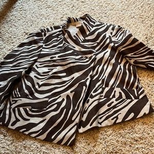 Vintage Michael Kors animal print blazer cardigan